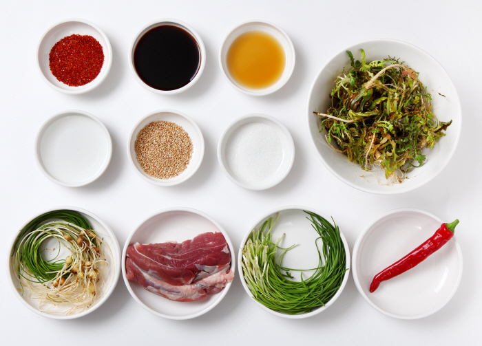 냉이무침 & 편육 냉이무침 & 편육