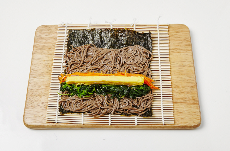 메밀국수김말이 메밀국수김말이