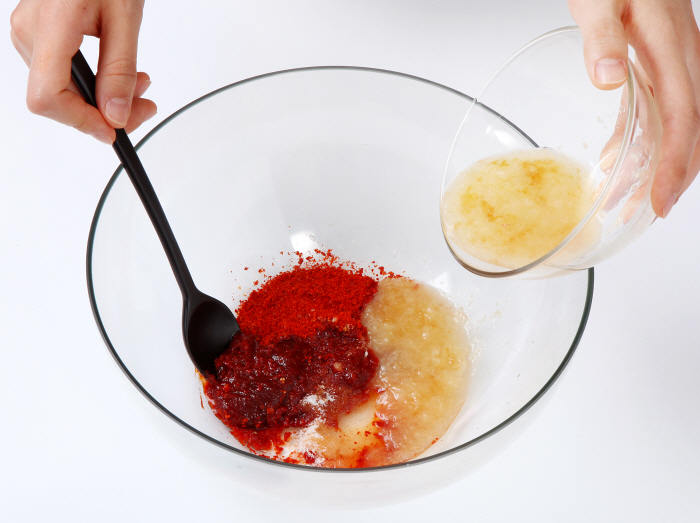 복숭아 열무김치 비빔소면 복숭아 열무김치 비빔소면