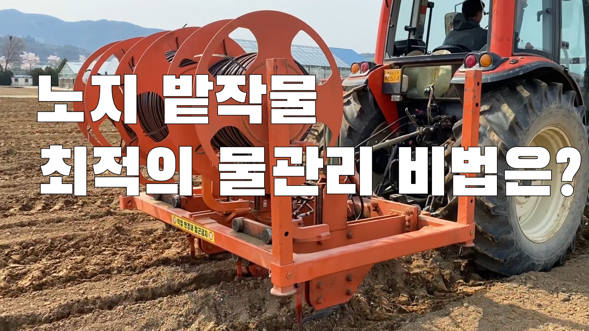 (with 귀농7년차) 노지 밭작물 최적의 물관리 비법은?
