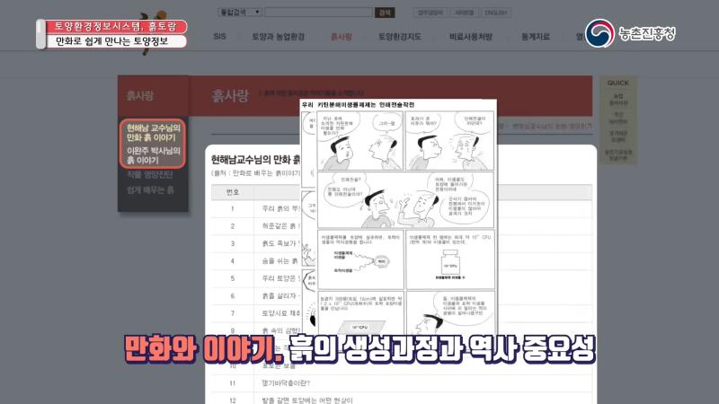 3. 만화로 쉽게 만나는 토양정보