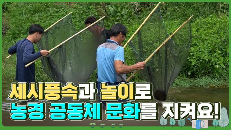 세시풍속과 놀이로 농경 공동체 문화를 지켜요