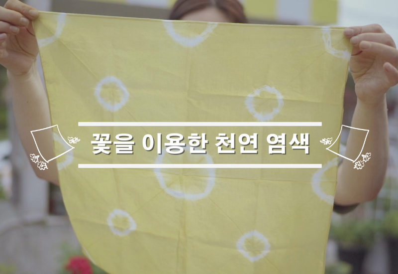동영상 썸네일 이미지 :꽃을 이용한 천연 염색(衣)