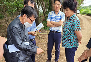 조사 후 원인검토 및 질의응답 사진