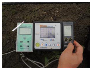 토양 측정기기의 측정치