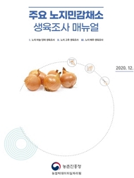 주요 노지민감채소 생육조사 매뉴얼 1. 노지 마늘·양파 생육조사 2. 노지 고추 생육조사 3. 노지 배추 생육조사 202.12 농촌진흥청 농업빅데이터일자리팀 