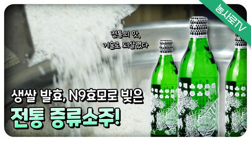 생쌀 발효, N9효모로 빚은 전통 증류소주! 국민酒 명성 되찾는다.