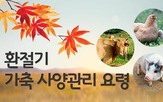 환절기 가축 사양관리 요령