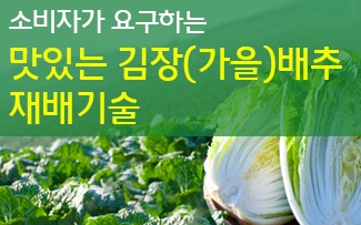 소비자가 요구하는 맛있는 김장(가을)배추 재배기술