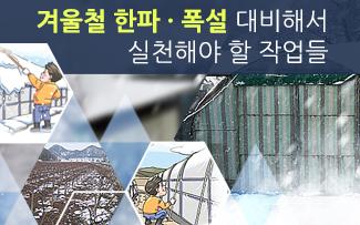 겨울철 한파 · 폭설 대비해서 실천해야 할 작업들