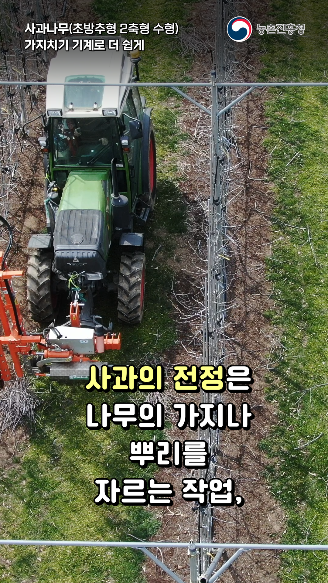 사과 기계전정의 장점을 알아볼까요?