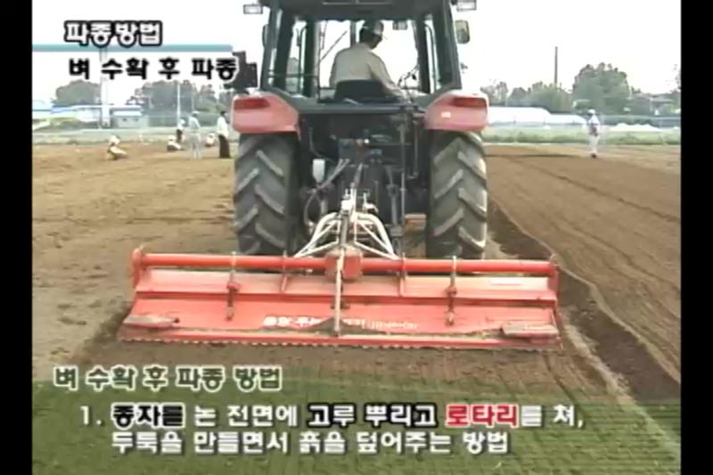 벼 수확 후 파종